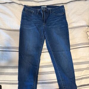 Madewell Blue Skinny Jeans Sleek Fit